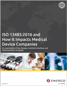 Download the white paper: How ISO 13485:2016 Impacts Medical Device Companies