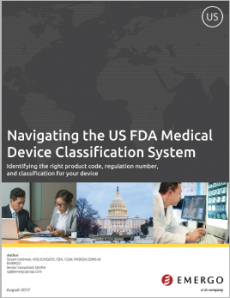 Navigation the US FDA medical device classification system